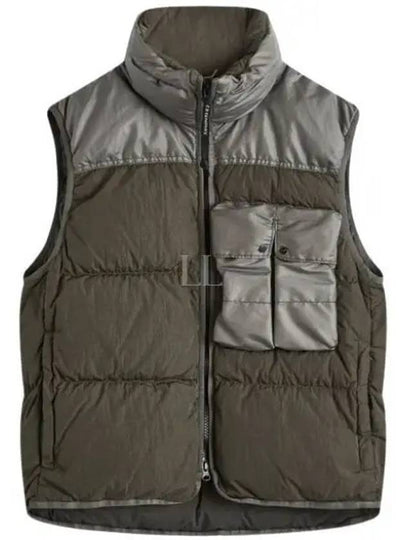 Eco Chrome-R Mixed Down Vest Green - CP COMPANY - BALAAN 2