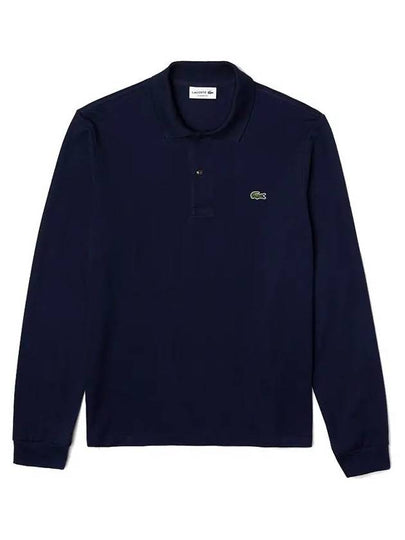 Men's Original Cotton Long Sleeve Polo Shirt Navy - LACOSTE - BALAAN 2