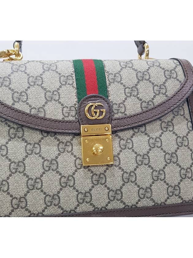 Ophidia Web Small Top Handle Bag 651055 - GUCCI - BALAAN 3