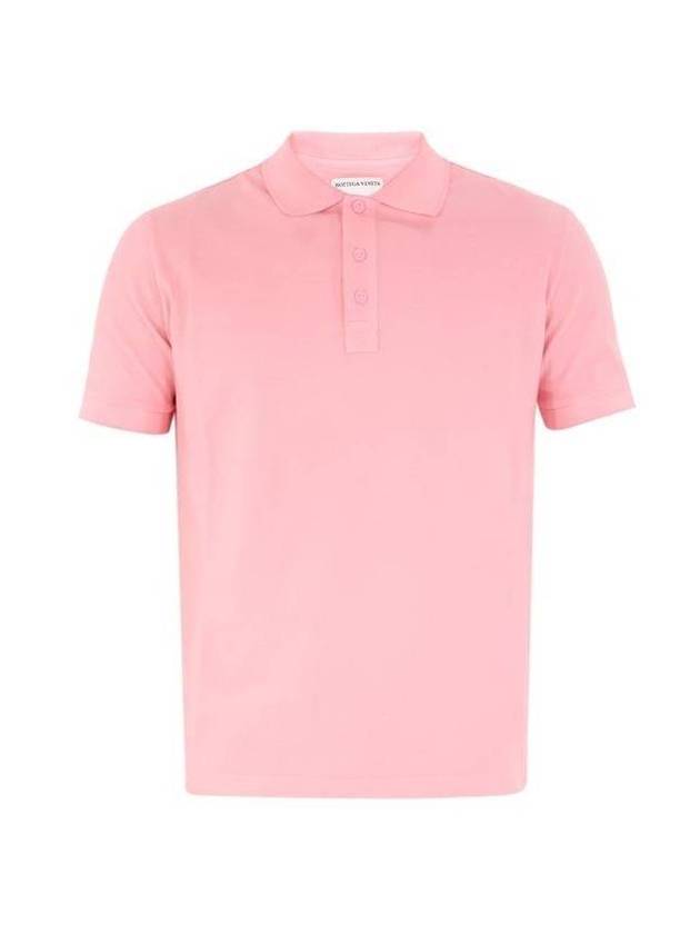 Cotton Short Sleeve PK Shirt Pink - BOTTEGA VENETA - BALAAN 1