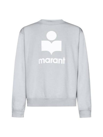 Mikoy Big Logo Cotton Sweatshirt Light Blue - ISABEL MARANT - BALAAN 1