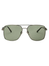 Eyewear Aviator Metal Square Sunglasses Green - BALENCIAGA - BALAAN 1