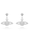 Mini Bas Relief Drop Earrings Silver - VIVIENNE WESTWOOD - BALAAN 3