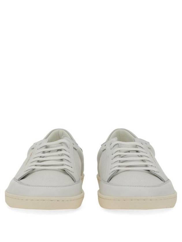 Court Classic Perforated Leather Low Top Sneakers White - SAINT LAURENT - BALAAN 5