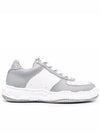 23FW Wayne OG Sole Leather Low Sneakers A08FW706 GRY WHT - MIHARA YASUHIRO - BALAAN 1