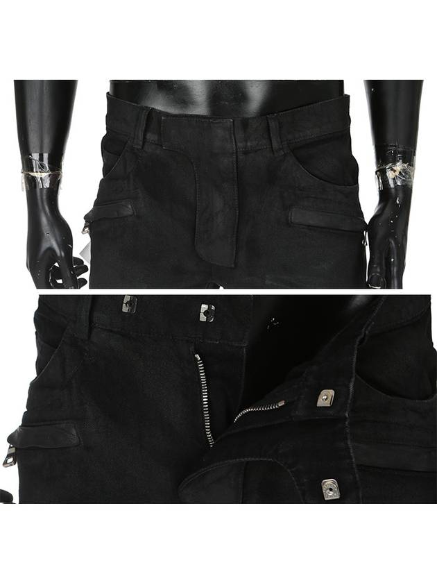 Back Pocket Embossed Logo Denim Jeans Black - BALMAIN - BALAAN 7