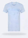 Women's Graffiti Logo Short Sleeve T-Shirt Light Blue - ALEXANDER MCQUEEN - BALAAN 2