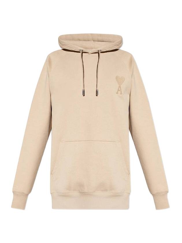 Heart Logo Hood Beige - AMI - BALAAN.