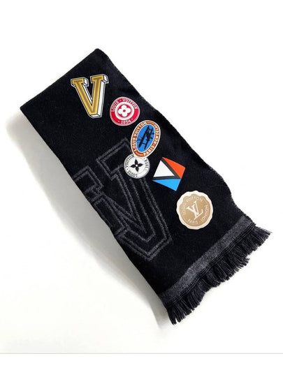 LV logo wool muffler - LOUIS VUITTON - BALAAN 2