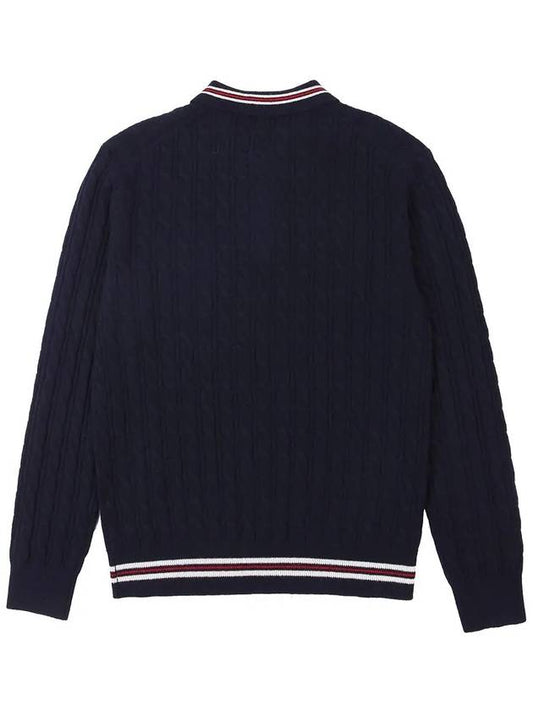 Cashmere Collar Sweater OF2202GBNAVY - ONOFF - BALAAN 2