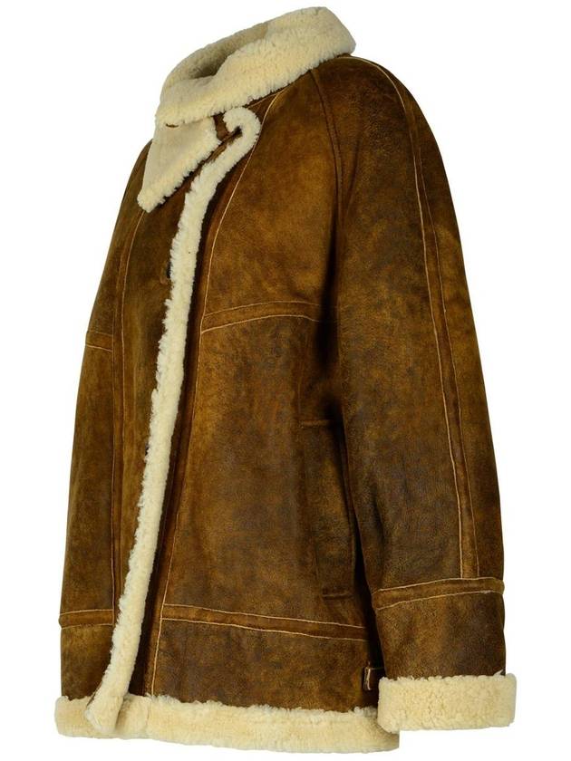 Salvatore Santoro Brown Leather Sheepskin Jacket - SALVATORE SANTORO - BALAAN 2