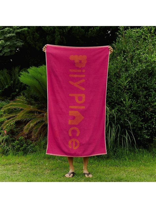 Logo Towel Pink Orange - PILY PLACE - BALAAN 3