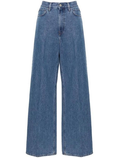 Cotton Wide Jeans Blue - TOTEME - BALAAN 1