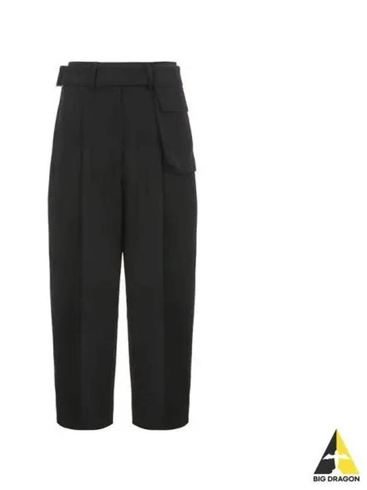 Women s Cropped Volume Pants Black SPUR SNW 929 - STUDIO NICHOLSON - BALAAN 1