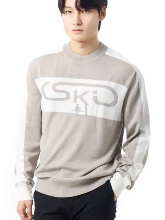 Men's Kirby Knit Sweater Moonbeam - J.LINDEBERG - BALAAN 2