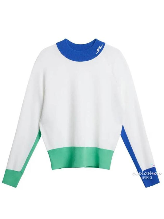 ZOE knit golf sweater white AWKW09382 - J.LINDEBERG - BALAAN 1