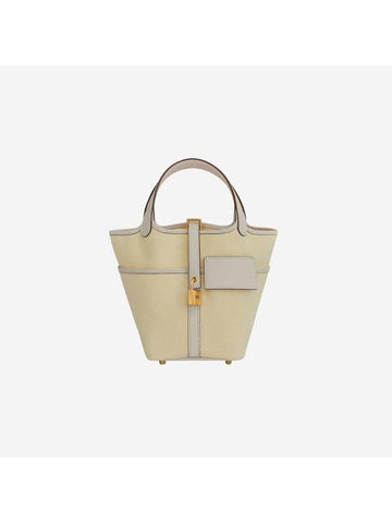 Picotin Lock 18 Tote Bag Ecru - HERMES - BALAAN 1