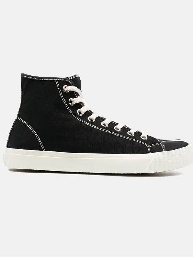 Tabi Split Toe High Top Sneakers Black - MAISON MARGIELA - BALAAN 4