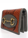 Horsebit 1955 Python Half Wallet Brown - GUCCI - BALAAN 6