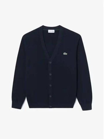 Men s pique tissue spring and fall cardigan AH697E 54N 166 Domestic product GQ2N24082339955 - LACOSTE - BALAAN 1