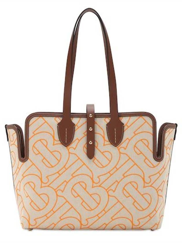 Monogram Print Canvas Tote Bag - BURBERRY - BALAAN 1