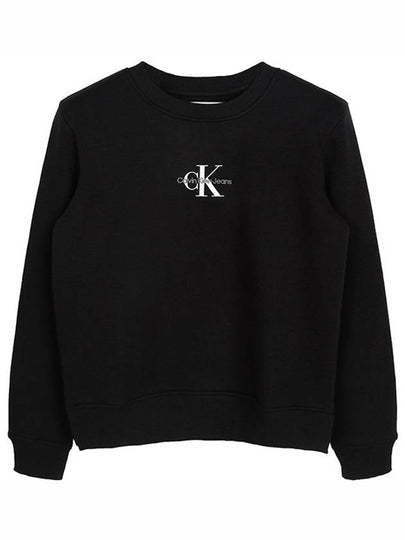 Monologo Sweatshirt Black - CALVIN KLEIN - BALAAN 2