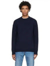 Pierre Lambswool Crew Knit Top Dark Navy Blue - A.P.C. - BALAAN 2