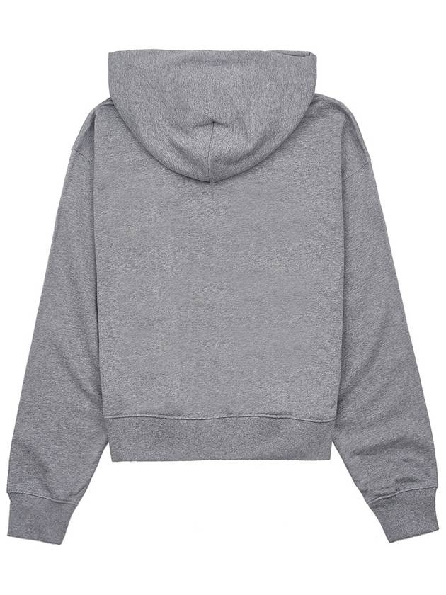 Women's Tiger Logo Cotton Hoodie Dove Grey - KENZO - BALAAN 3