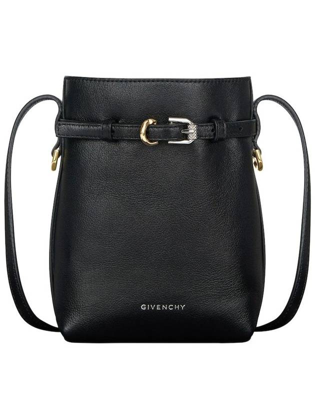 Voyou Leather Phone Pouch Bag Black - GIVENCHY - BALAAN 2