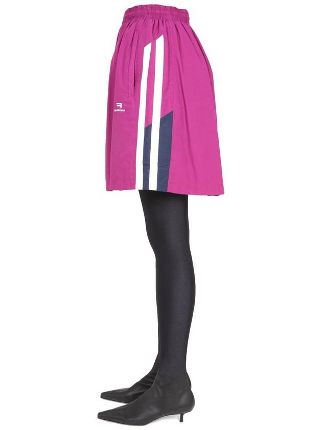 Women's Tracksuit A-Line Skirt Purple - BALENCIAGA - BALAAN 4