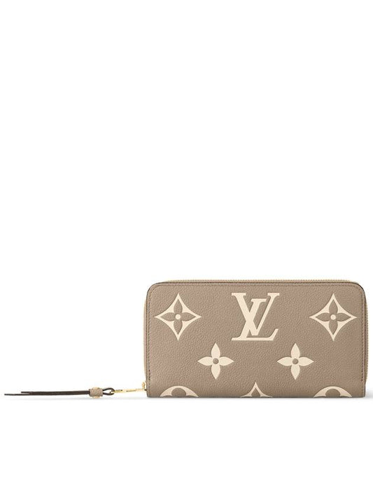 ZIPPY Vicolo Monogram Empritted Leather Halfwallet Turterelle Cr?me - LOUIS VUITTON - BALAAN 2