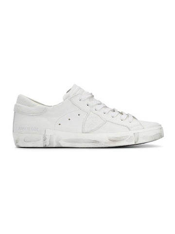 PLSX White Tab Canvas Low Top Sneakers - PHILIPPE MODEL - BALAAN 1