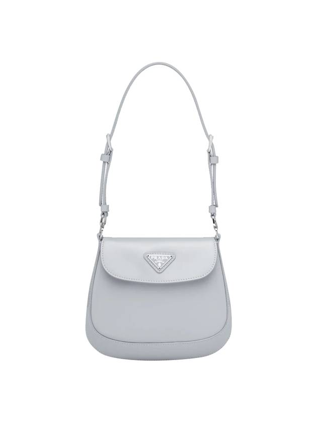 Cleo Brushed Leather Mini Shoulder Bag Cornflower - PRADA - BALAAN 1