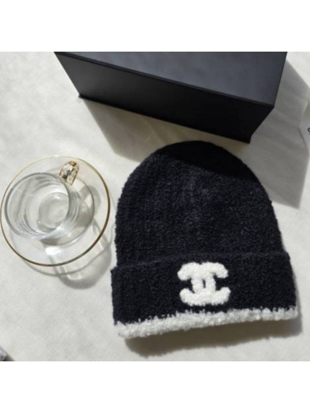 CC Logo Cashmere Silk Cloche Beanie Camel - CHANEL - BALAAN 6