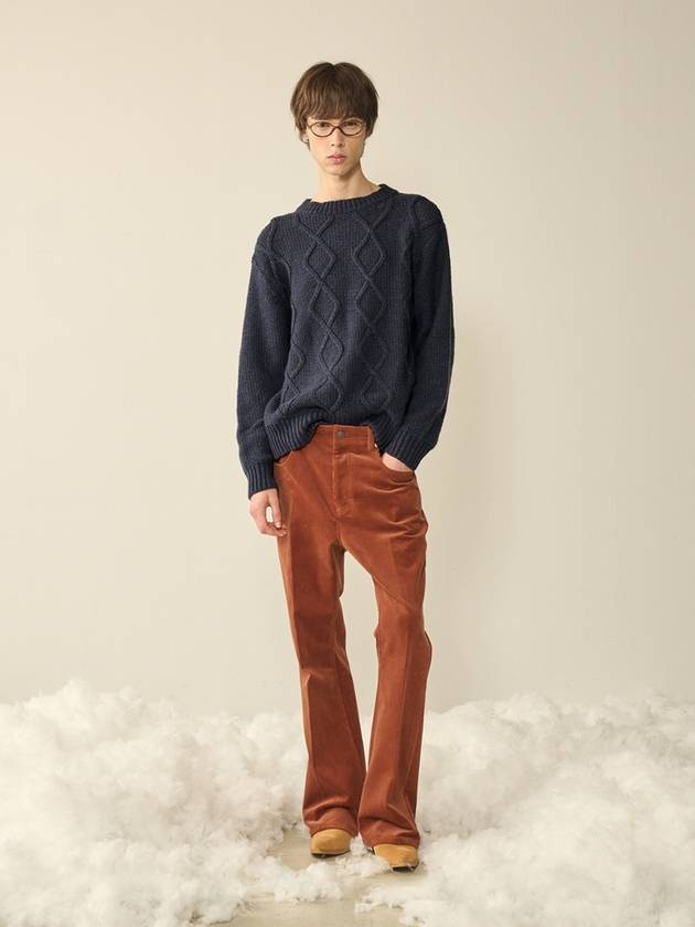 Mohair Fisherman Sweater Navy - KINETO - BALAAN 2