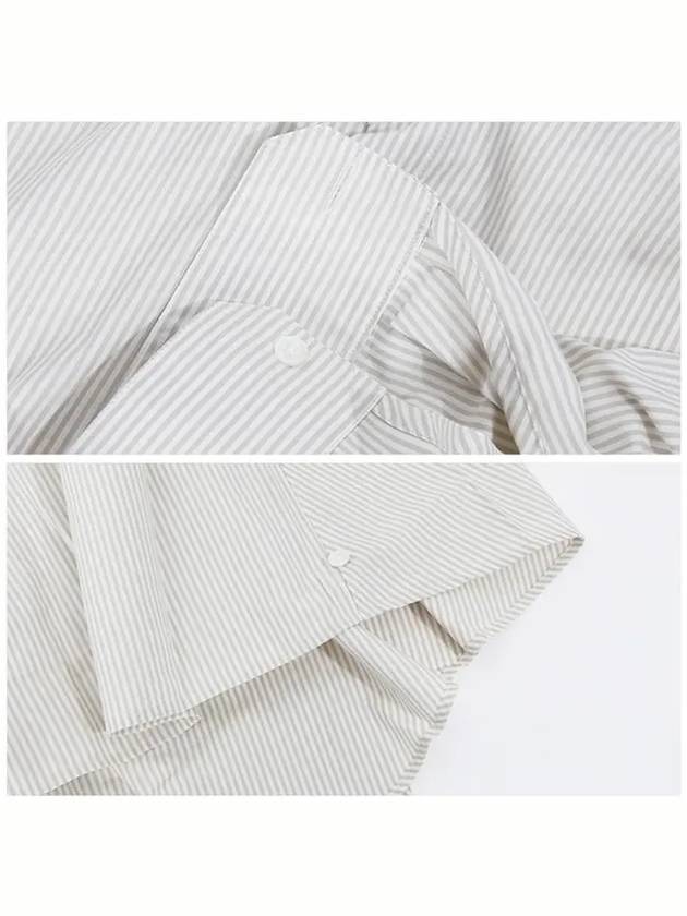 Striped Cotton Long Sleeve T-Shirt Ivory - LEMAIRE - BALAAN 5