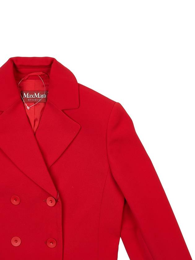 Women's Acciaio Caddy Crop Jacket Red - MAX MARA - BALAAN 5