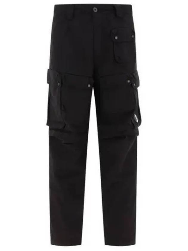 Rip-Stop Loose Utility Cargo Straight Pants Black - CP COMPANY - BALAAN 2