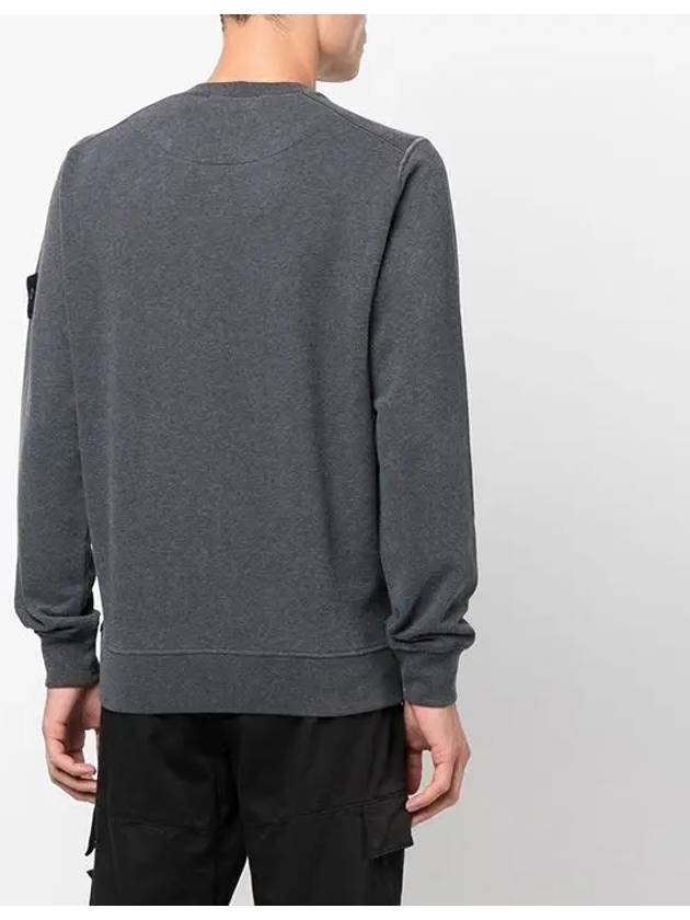 Wappen Patch Crew Neck Sweatshirt Grey - STONE ISLAND - BALAAN 5