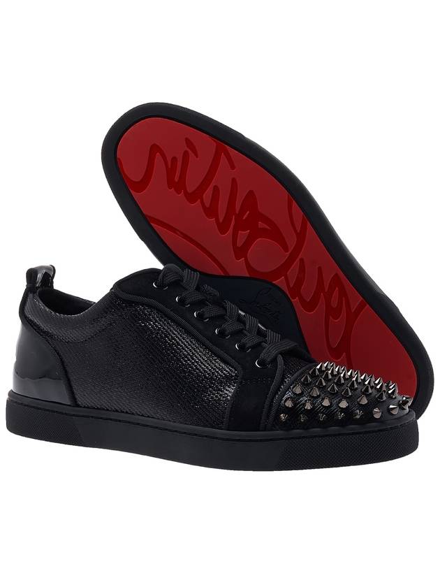 Louis Junior Spike Low Top Sneakers Black - CHRISTIAN LOUBOUTIN - BALAAN 6