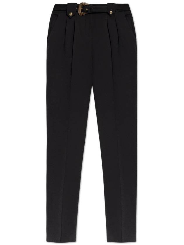 Versace Jeans Couture Trousers With Belt, Women's, Black - VERSACE - BALAAN 1