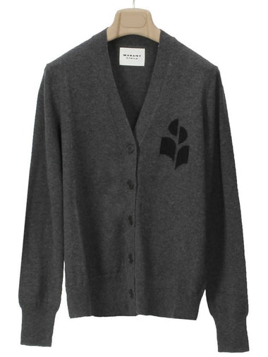 Isabel Marant KARIN cardigan CA0008FA A1X05E 02AN ANTRACITE IMA248gr - ISABEL MARANT - BALAAN 1