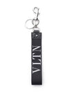 Men's VLTN Logo Key Ring Black - VALENTINO - BALAAN 2