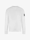 Wappen Patch Crew Neck Sweatshirt White - STONE ISLAND - BALAAN 3