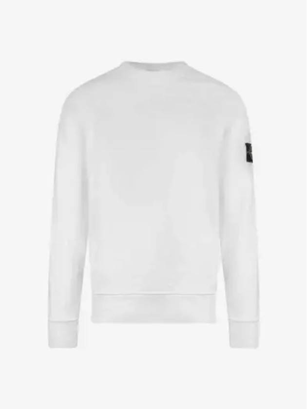 Wappen Patch Crew Neck Sweatshirt White - STONE ISLAND - BALAAN 3