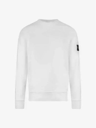 Wappen Patch Crew Neck Sweatshirt White - STONE ISLAND - BALAAN 2