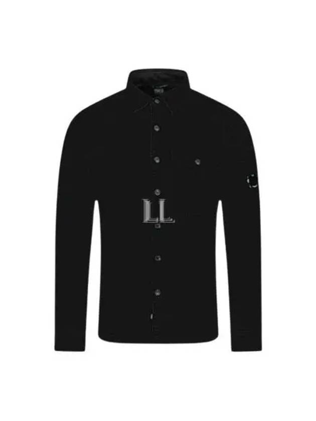 Lens Detail Long Sleeve Shirt Black - CP COMPANY - BALAAN 2