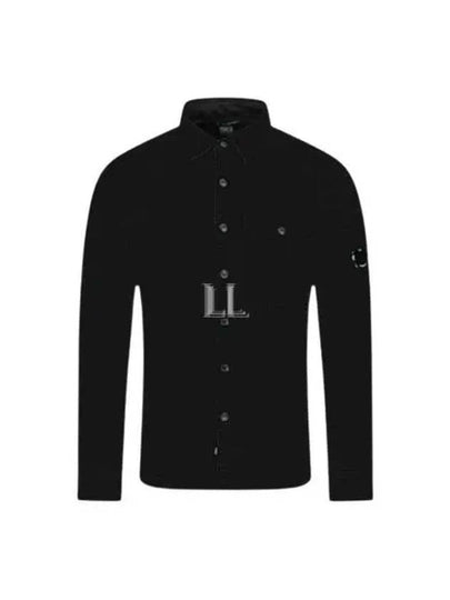 Lens Detail Long Sleeve Shirt Black - CP COMPANY - BALAAN 2