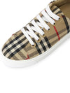 Vintage Check and Leather Sneakers Archive Beige - BURBERRY - BALAAN 8