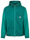 Men's Samakar Hooded Zip-Up Jacket Green - MONCLER - BALAAN 2